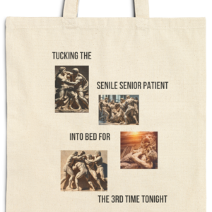 Getting a patient into bed in Nursing Tote Bag