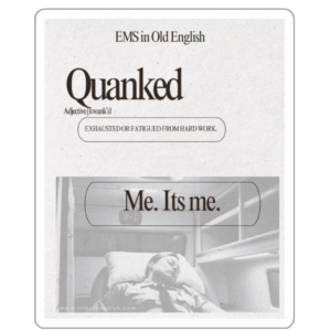 Quanked in EMS sticker