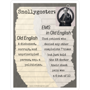 Snollygoster in EMS Vinyl Decal