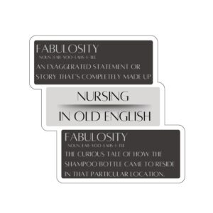 Fabulosity in Nursing sticker