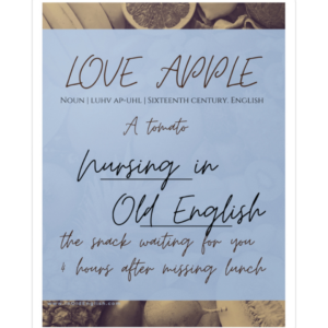 Love Apple in Nursing Vinyl Decal