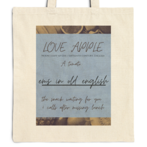 Love Apple in EMS Tote Bag Mockup