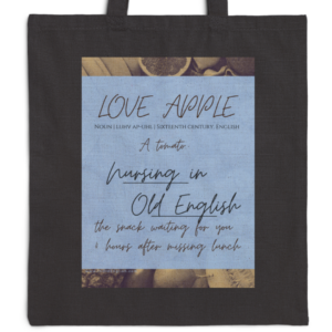 Love Apple in Nursing Tote Bag