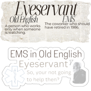 Eyeservant in EMS sticker