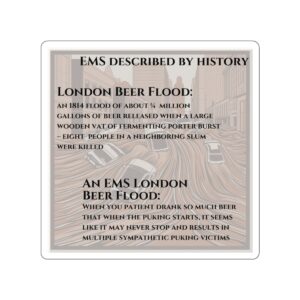 London Beer Flood in EMS sticker