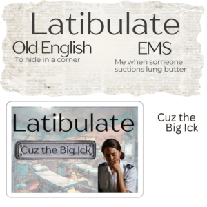 Latibulate in EMS sticker