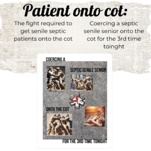 Patient on cot in EMS Vinyl Decal