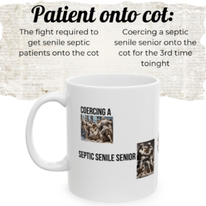 Pt on cot EMS mug Mockup