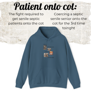 Patient onto the cot EMS hoodie Mockup