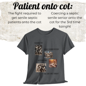 Patient onto the cot EMS t-shirt Mockup