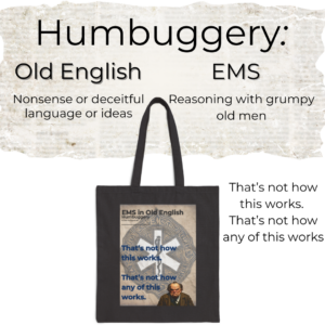 Humbuggery in EMS Tote mockup