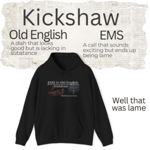 Kickshaw in EMS hoodie Mockup
