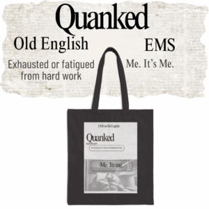 Quanked in EMS tote bag Mockup