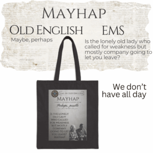 Mayhap in EMS Tote Bag Mockup